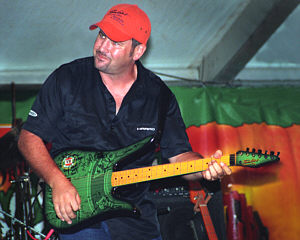 Col Finley playing the Limited Edition Tomkins VB Guitar